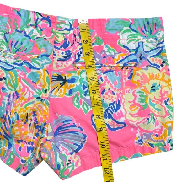 Lilly Pulitzer The Kerrie Short 3" Inseam Pink Multicolor Floral Women Size 4 - Picture 4 of 11